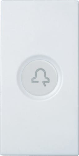 URMET - Copritasto illuminabile simbolo campanello 1 modulo Nea bianco DIFF.TRASP.CAMP.1M