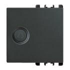 URMET - Copritasto illuminabile simbolo campanello, 2 moduli, Nea, antracite DIFF.TRASP. CAMP.2M A