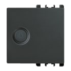URMET - Copritasto illuminabile simbolo luce 2 moduli Nea antracite DIFF.TRASP. LUCE 2M A