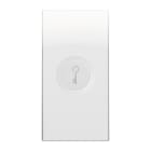 URMET - Copritasto illuminabile simbolo chiave, 1 modulo, Nea, bianco ghiaccio DIFF TRAS CHIAV 1M BG