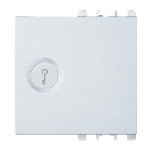 URMET - Copritasto illuminabile simbolo chiave 2 moduli Nea bianco DIFF.TRASP.CHIAV.2M B