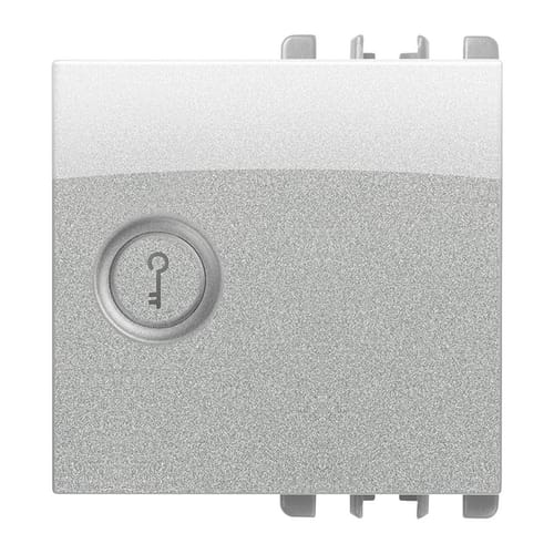 URMET - Copritasto illuminabile simbolo chiave 2 moduli Nea alluminio diff tras chia 2m al.