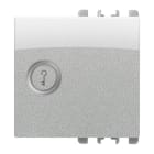 URMET - Copritasto illuminabile simbolo chiave 2 moduli Nea alluminio diff tras chia 2m al.