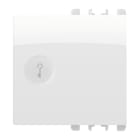 URMET - Copritasto illuminabile simbolo chiave, 2 moduli, Nea, bianco ghiaccio DIFF TRAS CHIAV 2M BG.