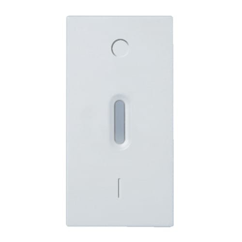 URMET - Copritasto illuminabile per interruttore 2P codice 10162xx, 1 modulo, Nea, bianco COPRIT.DIF.TRASP.P.10162 1M BN.