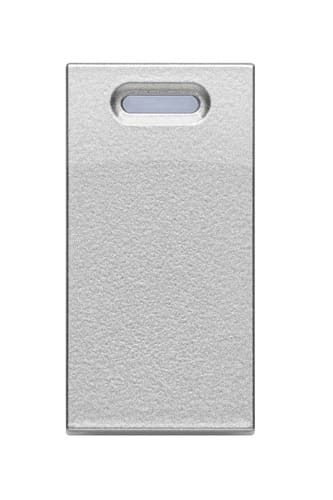 URMET - Copritasto per dispositivo integrato Yokis 5454811, 1 modulo in alluminio.