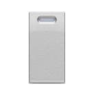 URMET - Copritasto per dispositivo integrato Yokis 5454811, 1 modulo in alluminio.