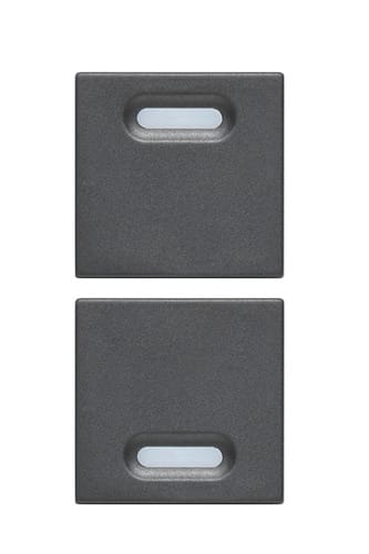 URMET - Coppia copritasto 1 modulo Nea antracite per dispositivi Yokis.