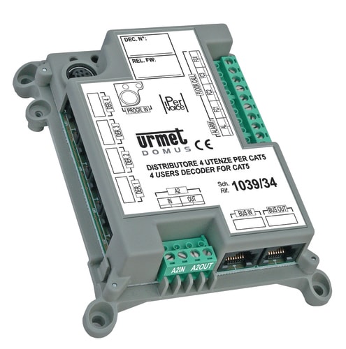 URMET - Distributore 4 utenze per sistema IPervoice e Cat5.