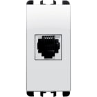 URMET - Presa telefonica RJ11 6/4, 1 modulo, Nea, bianco MORS.A INN.1M B