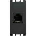 URMET - Presa telefonica RJ11 6/4, 1 modulo, Nea, antracite MORS.A INN.1M A