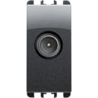 URMET - presa tv-sat passante maschio 1 modulo attenuazione 14 db nea acciaio scuro pas 14db 1m ac