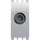 URMET - presa tv-sat passante maschio 1 modulo attenuazione 18 db nea alluminio presa tv-sat pas 18db 1m al