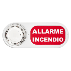 URMET - Pannello indicatore in plexiglass per VAD linea 500 per allarme incendio.