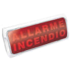 URMET - Targa ottico acustico con ripetizione di messaggi vocali, linea 400 e 500, lampada con messaggi vocali ottico/acustica.