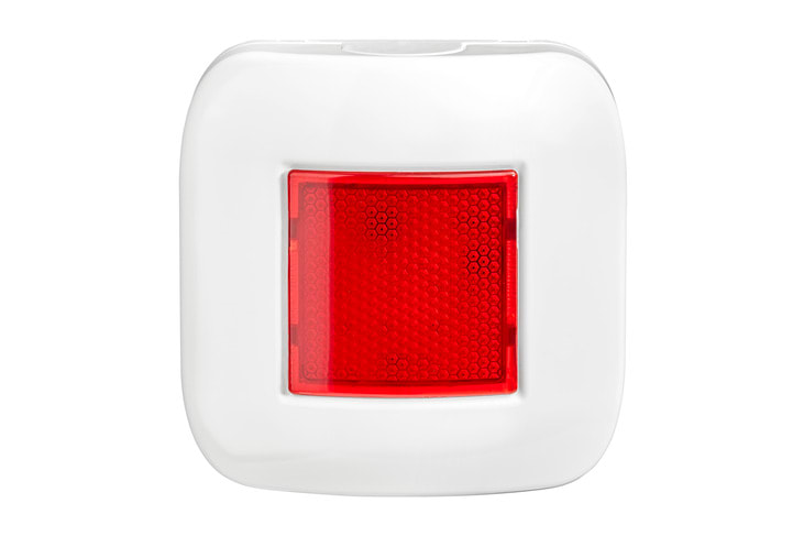 URMET - Ripetitore ottico remoto wireless completo di batterie, linea 300, indicatore remoto wireless.