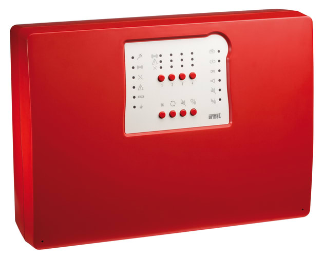 URMET - Centrale antincendio convenzionale a microprocessore 2 zone, linea 400.