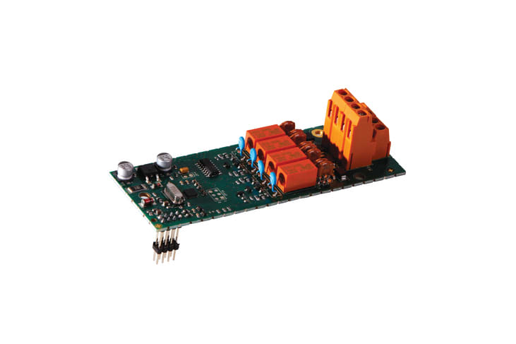 URMET - Scheda di espansione con 4 ingressi e 4 uscite per centrale 1043/428, linea 400. 1043/429