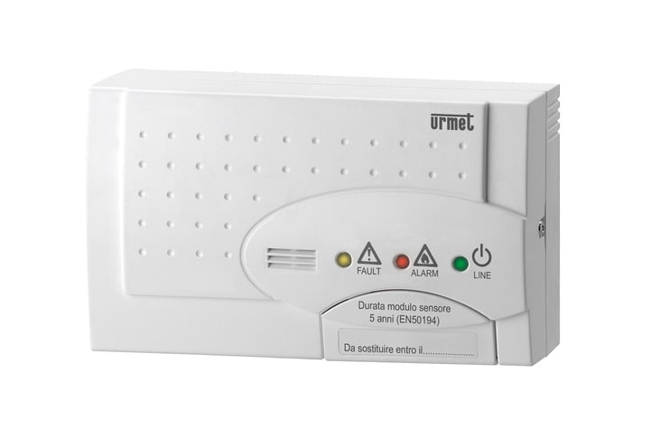 URMET - Rilevatore di gas metano ad uso domestico. Alimentazione 230 Vcc linea 700