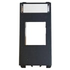 URMET - Frontalino con attacco keystone, 1 modulo, Nea, antracite, presa RJ45 tipo 3M nero. 10445.FR