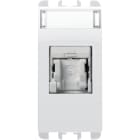 URMET - Presa RJ45 categoria 6 UTP 1 modulo, Nea, bianco ghiaccio senza schermatura. 10446BG