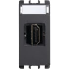 URMET - Connettore HDMI adattatore 19 poli F/F antracite 1 modulo Nea PRESA HDMI antracite 1 modulo 10450