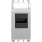 URMET - Presa USB con connettore a vite, 1 modulo, in alluminio Nea.