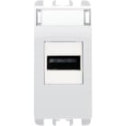 URMET - Connettore USB morsetti a vite 1 modulo Nea bianco ghiaccio presa.