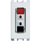 URMET - Presa Hi-Fi per altoparlante, 1 modulo, Nea, bianco X B. 10460.B