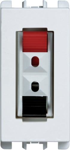 URMET - Presa Hi-Fi per altoparlante, 1 modulo, Nea, bianco X B.