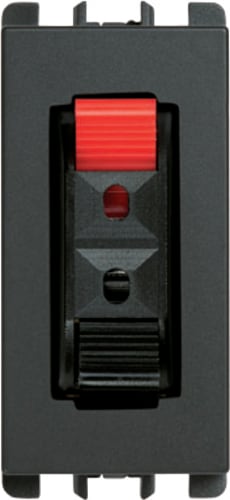 URMET - Presa Hi-Fi per altoparlante, 1 modulo, Nea, antracite X A. 10460