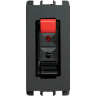 URMET - Presa Hi-Fi per altoparlante, 1 modulo, Nea, antracite X A. 10460