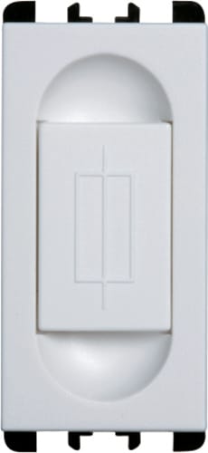 URMET - Portafusibile 1 modulo 1P 10A 250V CA per fusibili 5x20mm Nea bianco. 10500.B