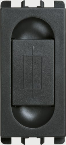 URMET - portafusibile 1 modulo 1P 10A 250V CA per fusibili 5x20mm Nea antracite