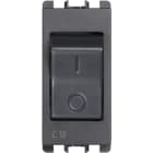 URMET - interruttore magnetotermico 1 modulo 1P+NC 10A Nea antracite.