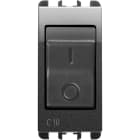 URMET - interruttore MCCB 1 modulo 1P+N C 10A Nea acciaio scuro INTER MGNTER 1P+NC 10A 1M AC