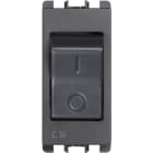 URMET - interruttore magnetotermico 1 modulo 1P+N C 16A Nea antracite MCCB MGNTERM 1P+NC 16A 1M.