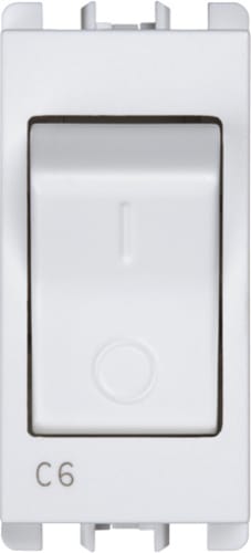 URMET - Interruttore magnetotermico 1P+NC 6A 1 modulo bianco Nea. 10505/6.B