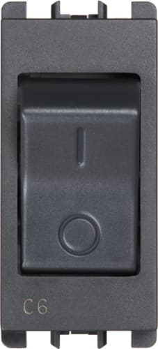 URMET - Interruttore magnetotermico MCCB 1P+N 6A 1 modulo antracite Nea. 10505/6