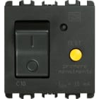 URMET - Interruttore differenziale MCCB+RCD 10A 2 moduli 1P+N antracite MGNTERM Nea.