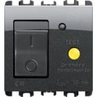 URMET - interruttore differenziale MCCB+RCD 10A 2 moduli 1P+N Nea acciaio scuro MGNTER 2M AC