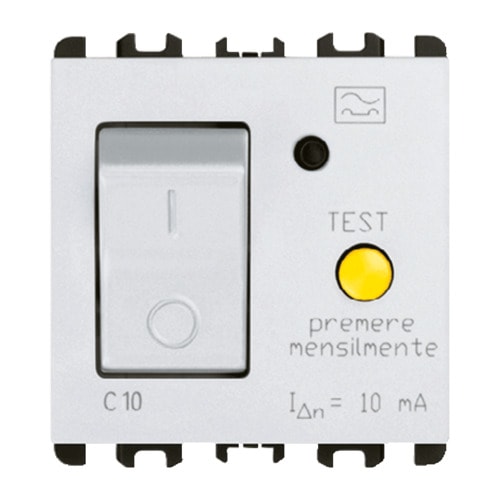 URMET - interruttore magnetotermico differenziale 6A 2 moduli bianco nea