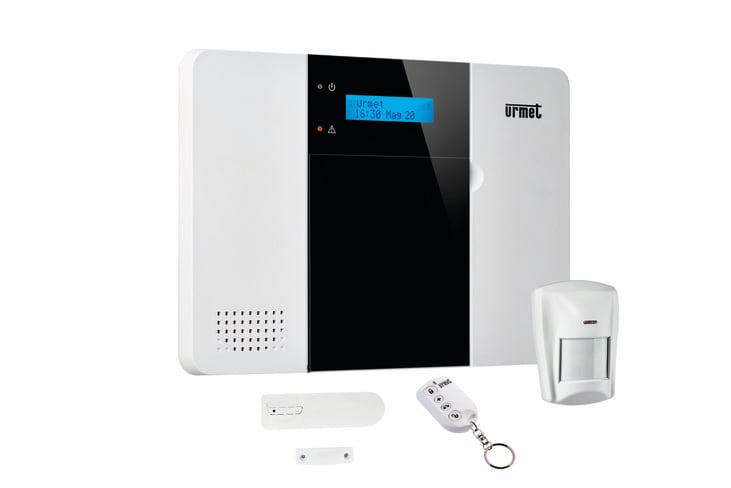 URMET - Kit antintrusione wireless con comunicatore 3G integrato e sintesi vocale, 1051.
