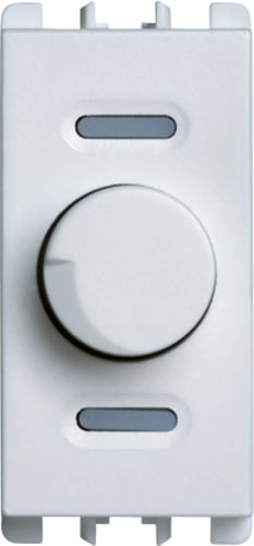 URMET - Dimmer rotativo e deviatore push-push per carichi resistivi, 1 modulo, 230Vac, Nea, bianco POTENZ. ROT.+ PUSH-PUSH.