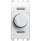 URMET - Dimmer rotativo e deviatore push-push per carichi resistivi, 1 modulo, 230Vac, Nea, bianco ghiaccio DIMMER POTENZ ROT+PUSH 1M BG.