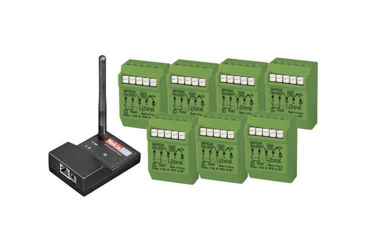 URMET - Kit per 7 tapparelle connesso, sistema radio power. 1054/7