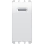 URMET - Dimmer a pulsante per carichi resistivi e induttivi, 1 modulo, 60-500VA, 230Vac, Nea, TRIAC, bianco ghiaccio DIMMER A PULSANTE 1M BG.