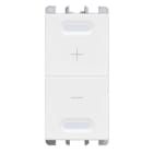 URMET - Dimmer universale doppio pulsante, 1 modulo, bianco.