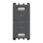 URMET - Dimmer universale doppio pulsante antracite 1 modulo univ. puls. antr.
