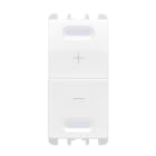 URMET - Dimmer universale doppio pulsante, 1 modulo, bianco ghiaccio BG.